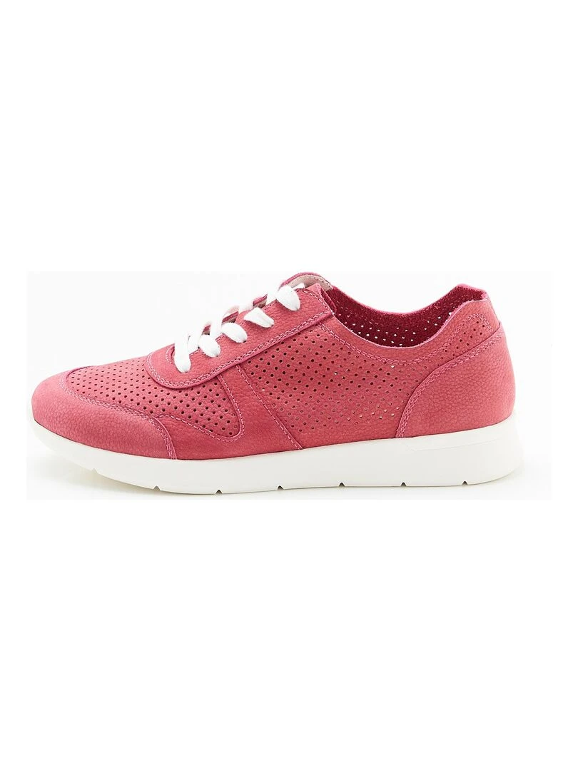 Tennis aspect nubuck légères Amortyl Damart Rose foncé