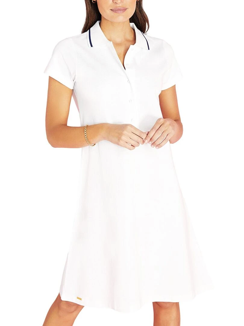 Robe estivale manches courtes Ipanema Blanc