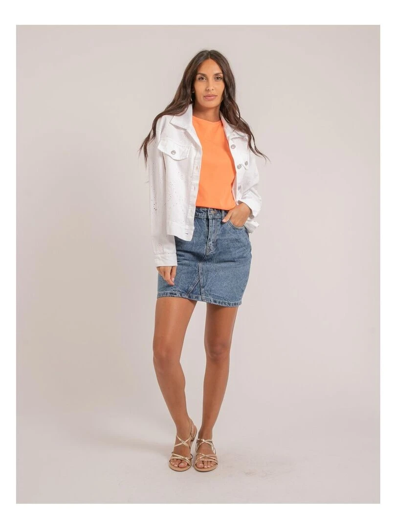 Veste broderies anglaises UKRINE   Blanc