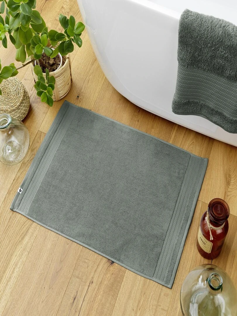Tapis de bain coton Collection Garance Kaki