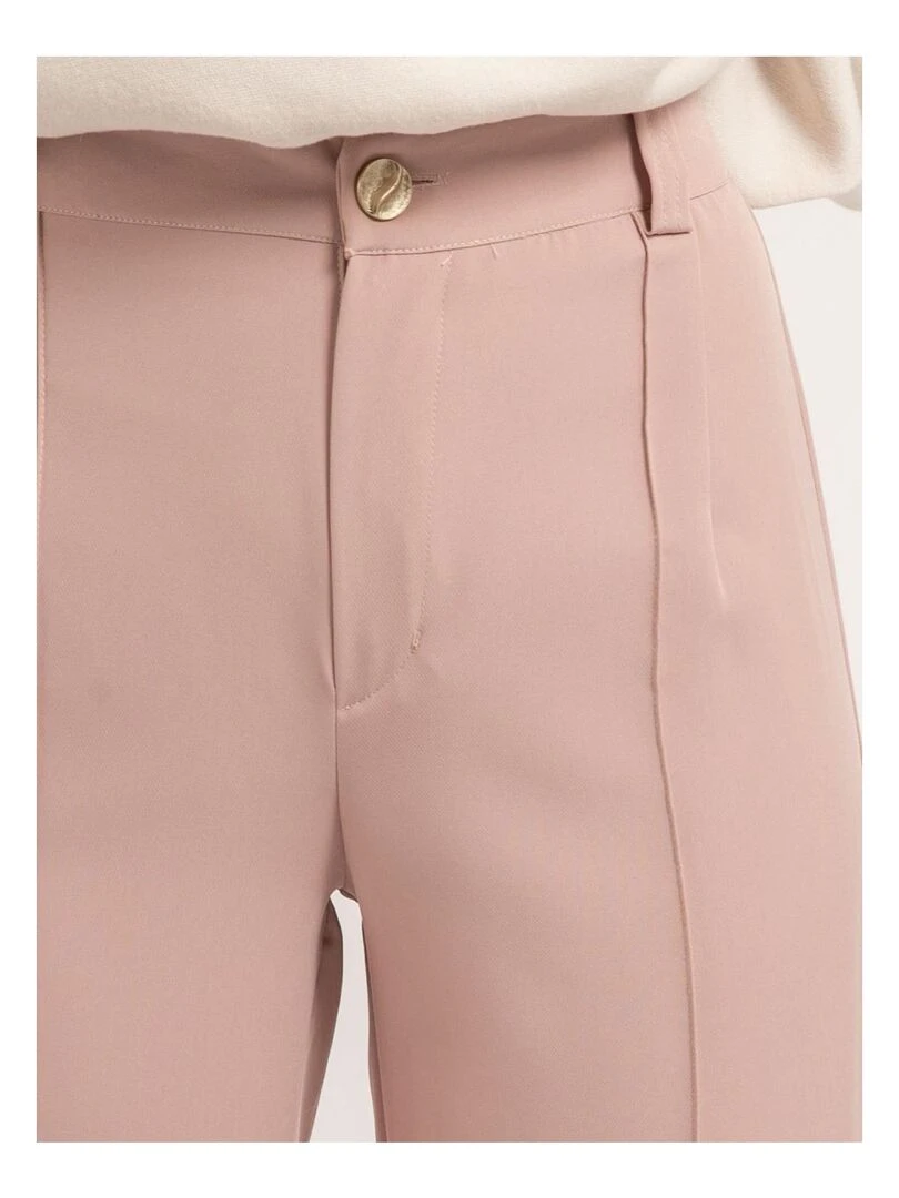 Pantalon coupe droite ELSY   Rose