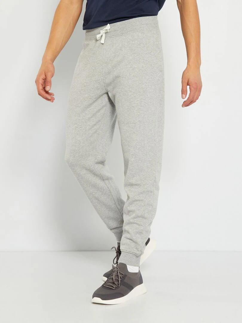 Pantalon jogging en molleton Gris