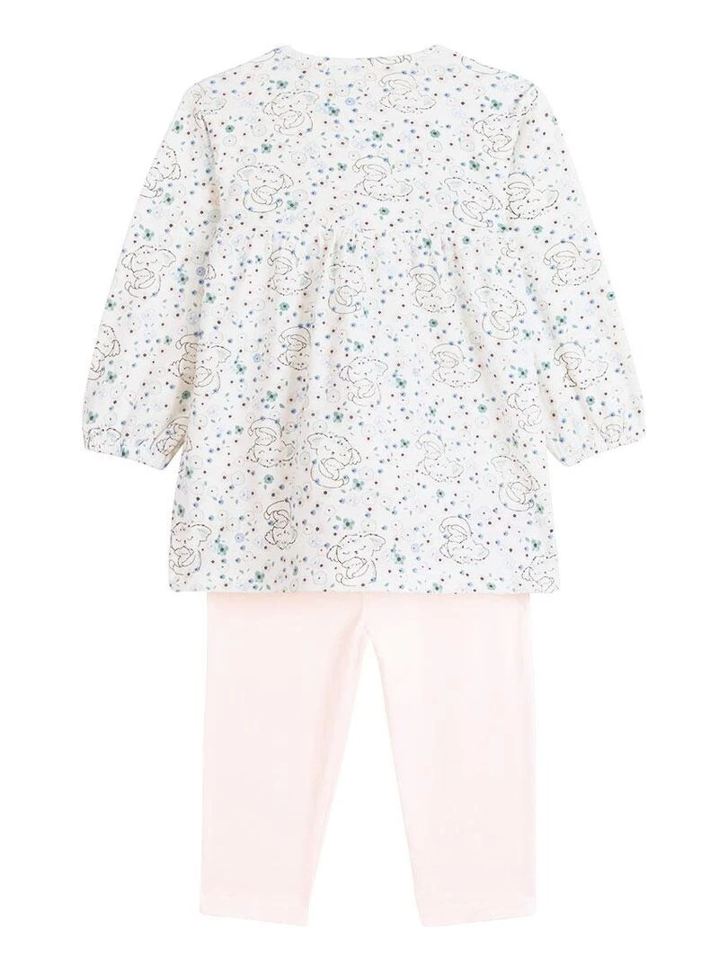 Ensemble bébé robe et legging Mini Koala Rose