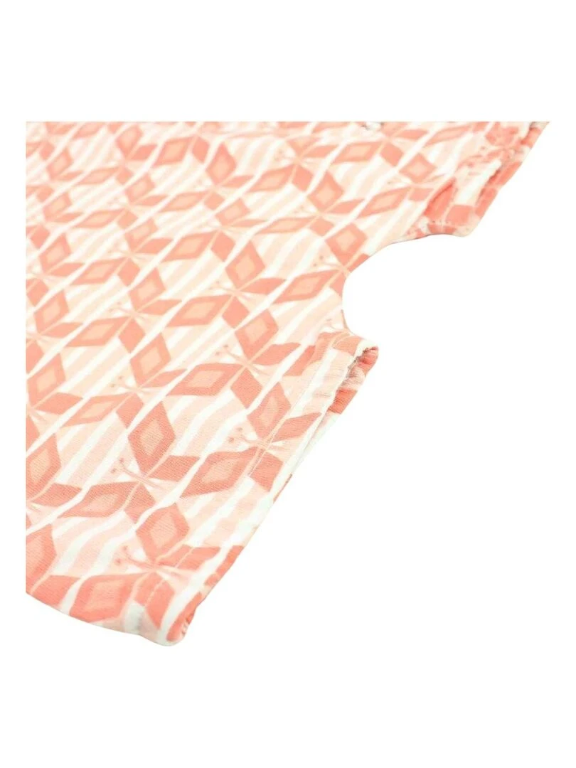 Lee Cooper   Combishort bébé fille imprimé Lee Cooper en coton   Orange