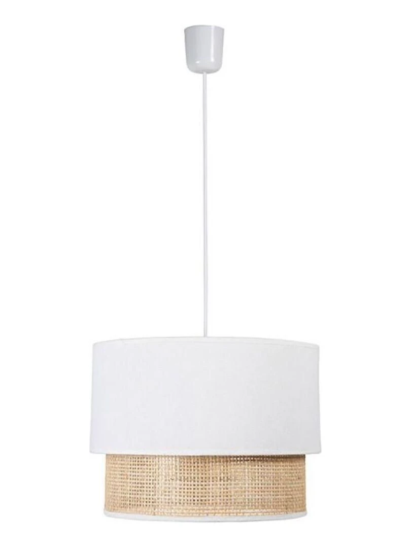 Suspension gigogne rotin blanc D35   Blanc