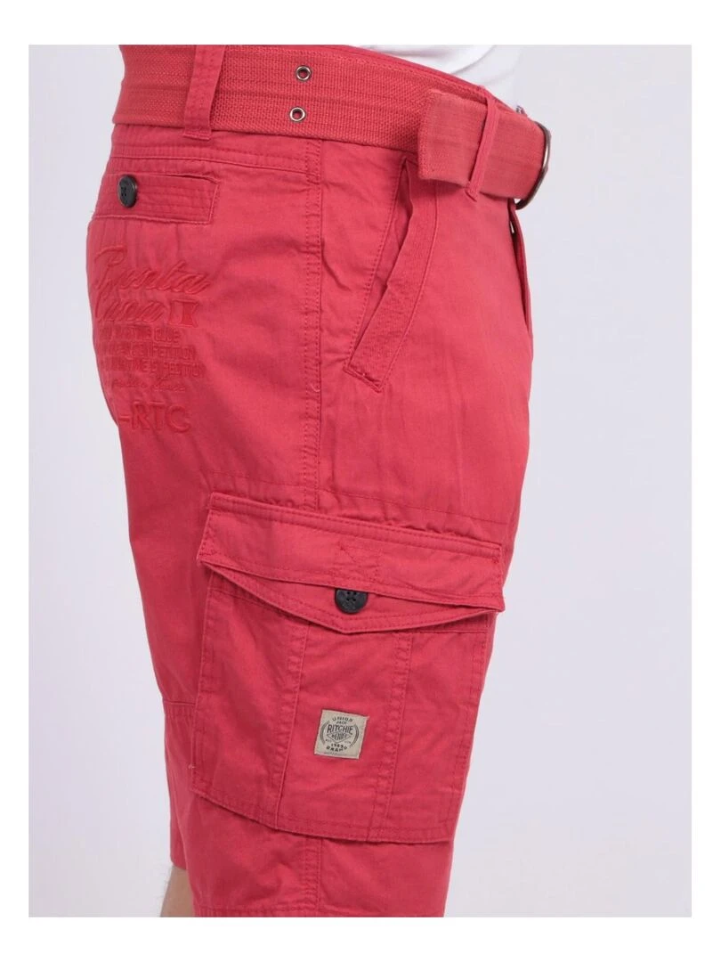 BERMUDA BATTLE BASTAING Rouge foncé