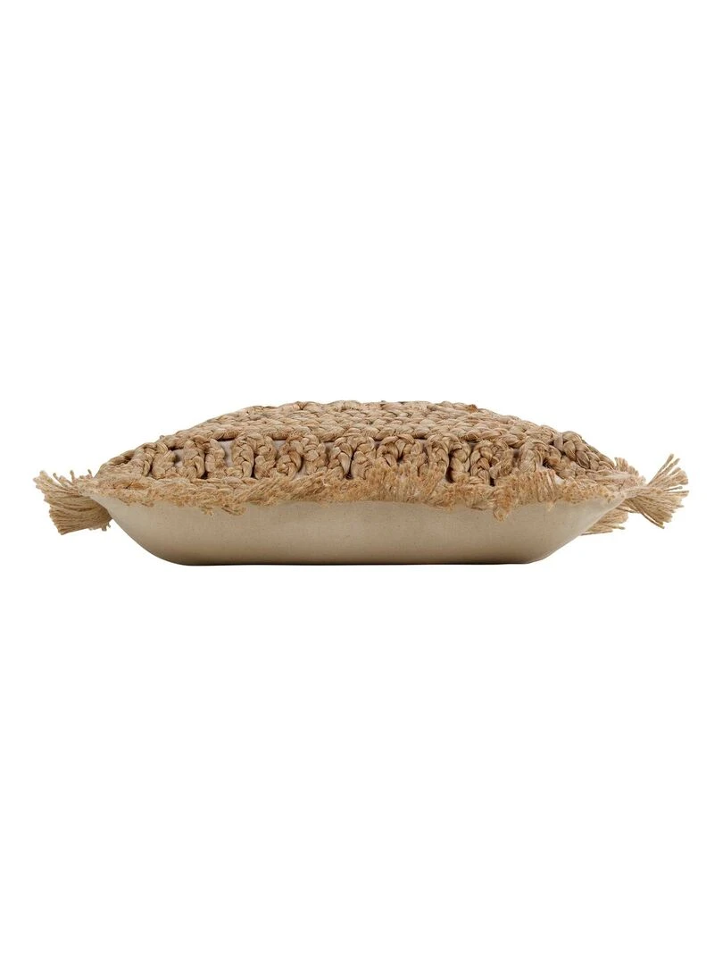 Coussin Jute Delijote Beige foncé