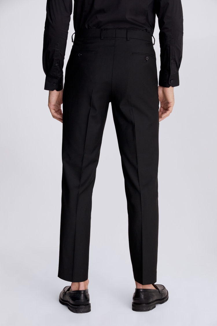 Regular Fit Black Stretch Trousers Buy Online at Moss