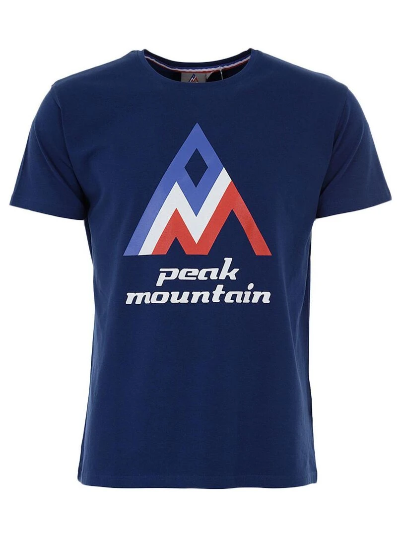 T shirt manches courtes homme CIMES PEAK MOUNTAIN Bleu marine