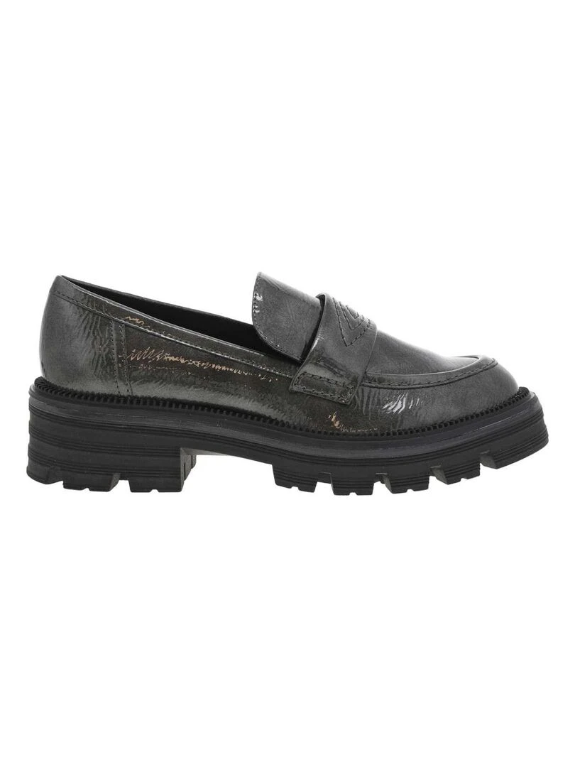 MARCO TOZZI Mocassins talon compensé bas Gris