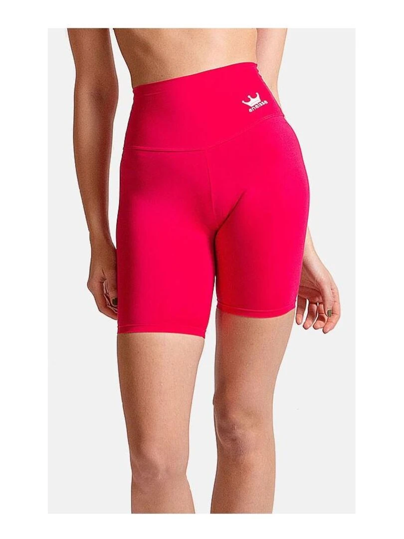 Short Fitness Femme Cardio Taille haute Natura Rose