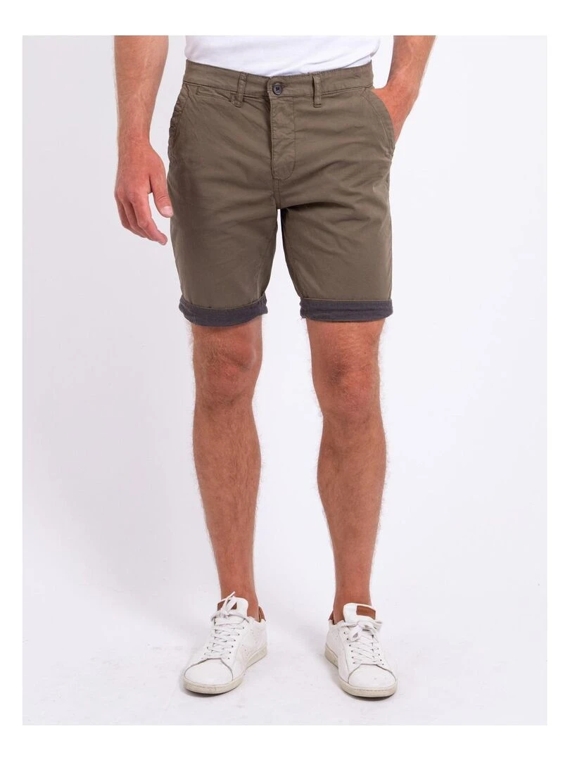 Bermuda chino BAZY Kaki