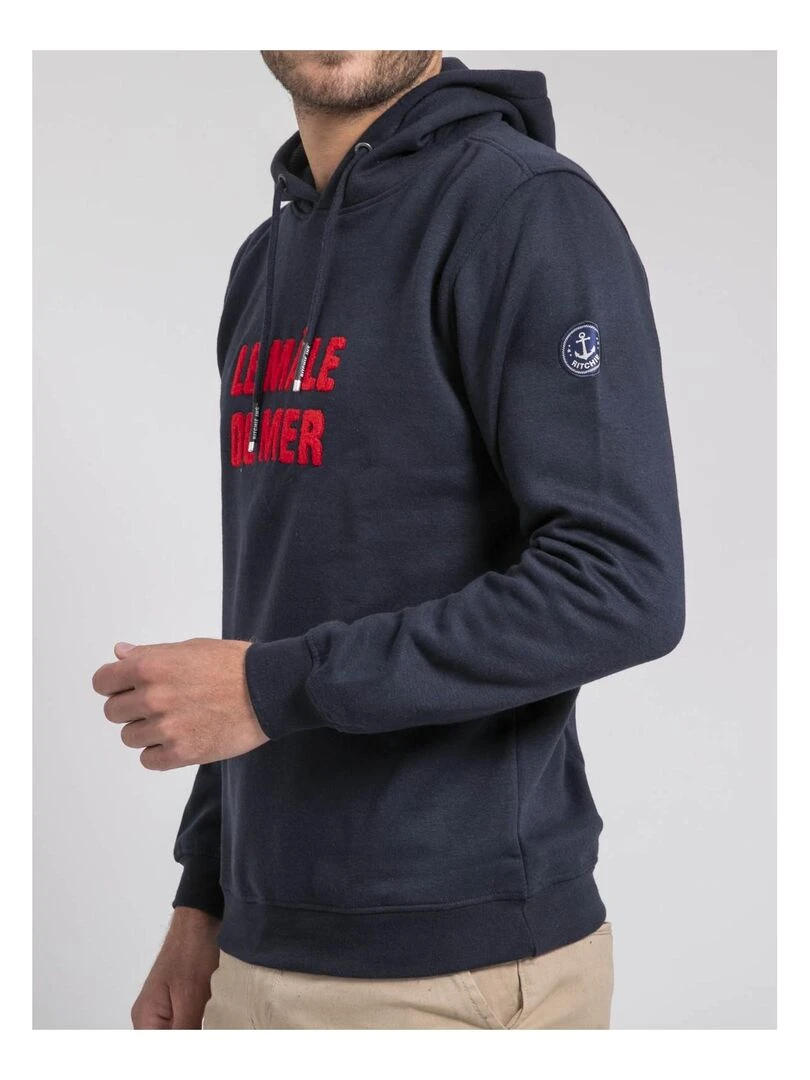 Sweat capuche WILMAX   Bleu marine