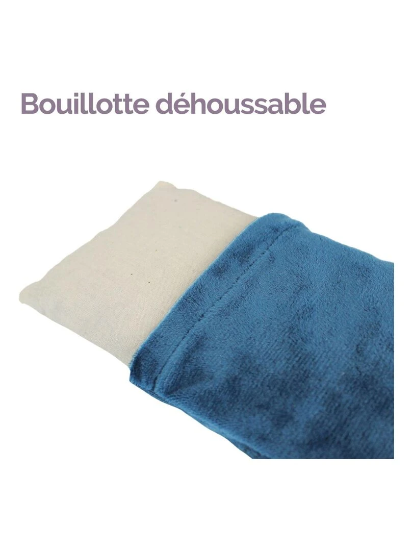 Bouillotte chauffante ou refroidissante déhoussable pour toutes parties du corps   Vivezen   Bleu