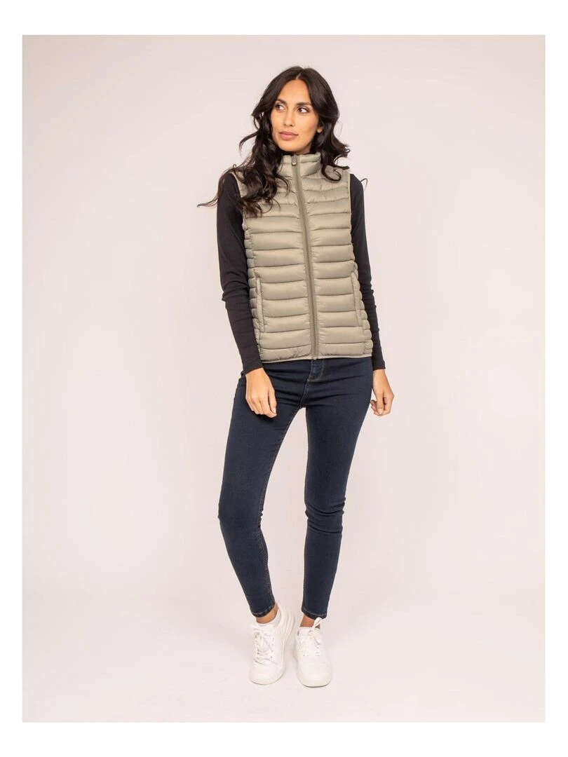 Doudoune sans manches UBIK   Vert kaki clair