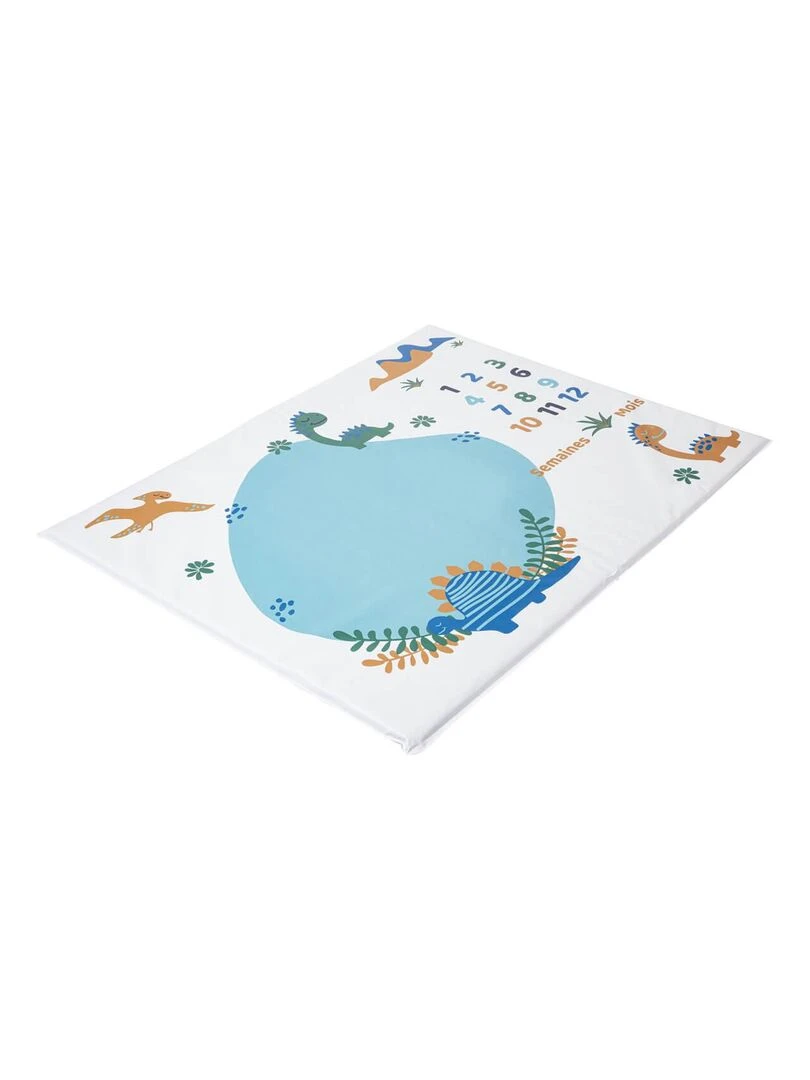Tapis de jeu avec étapes bébé Funny Dino Bleu Vert