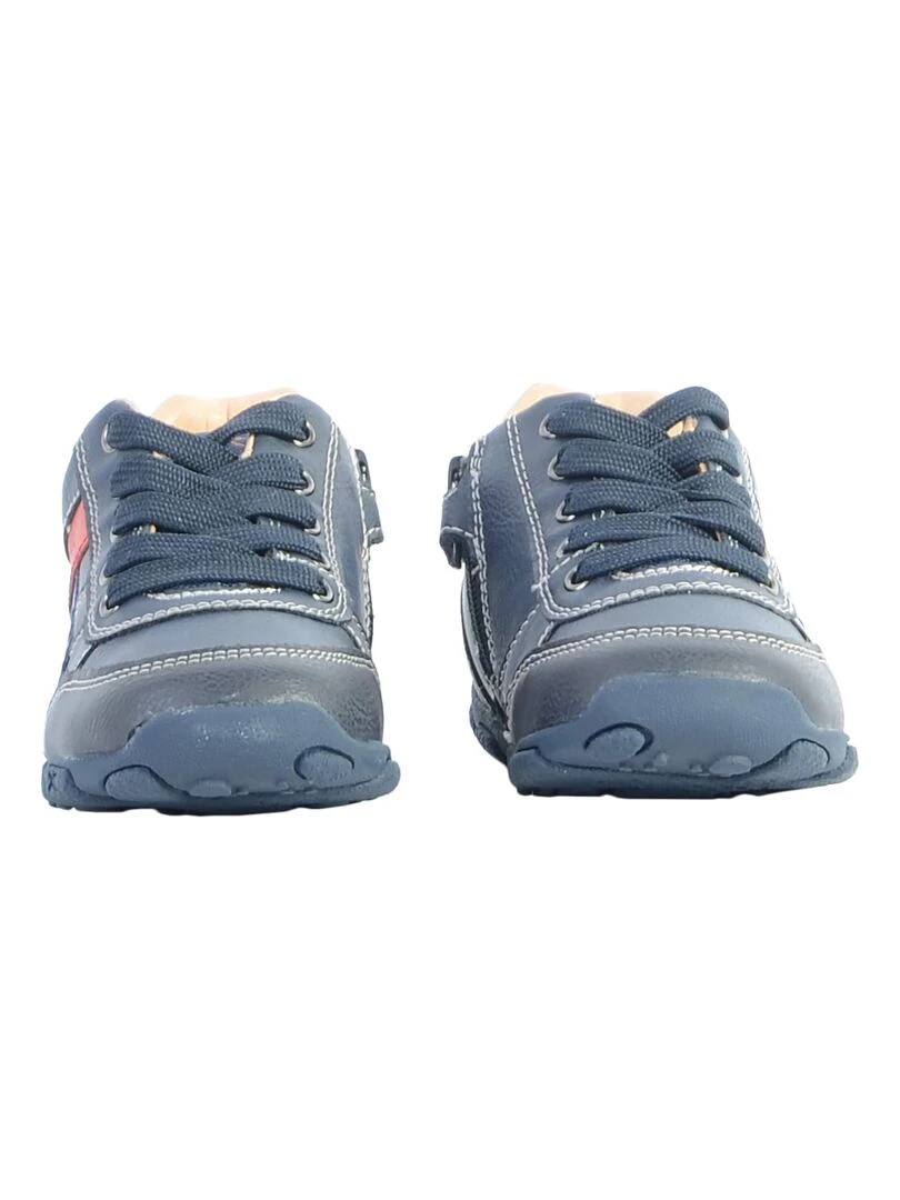 Basket Cuir EnfantGarçons Geox Balu   Bleu