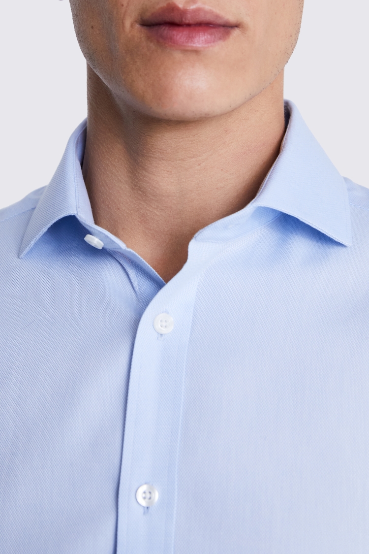 Tailored Fit Sky Royal Oxford Non Iron Shirt Buy Online at Moss
