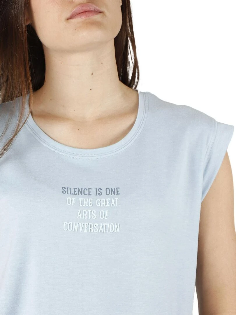 Pyjama short t shirt The Silence   Bleu