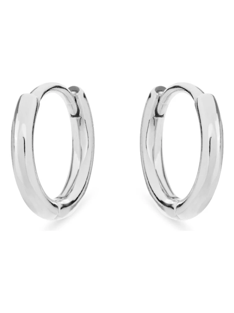 Boucles d'oreilles edum en argent 925 plaqué rhodium   Argent