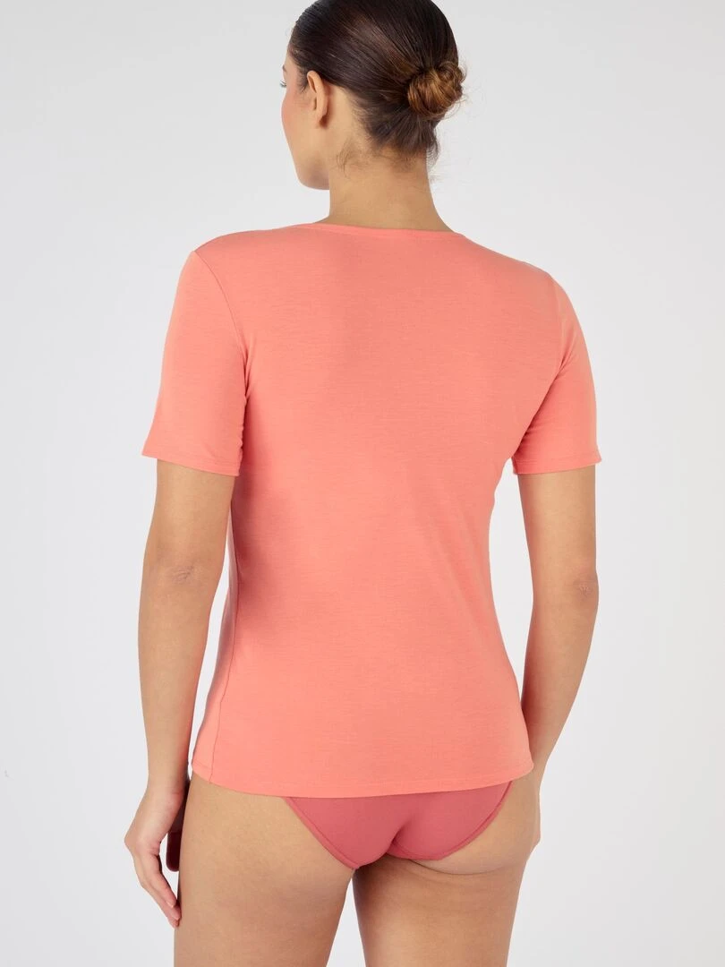 T shirt manches courtes thermorégulant Evolutyl   Damart   Orange