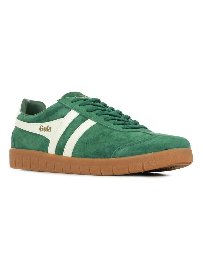 Baskets Gola Hurricane Suede Vert