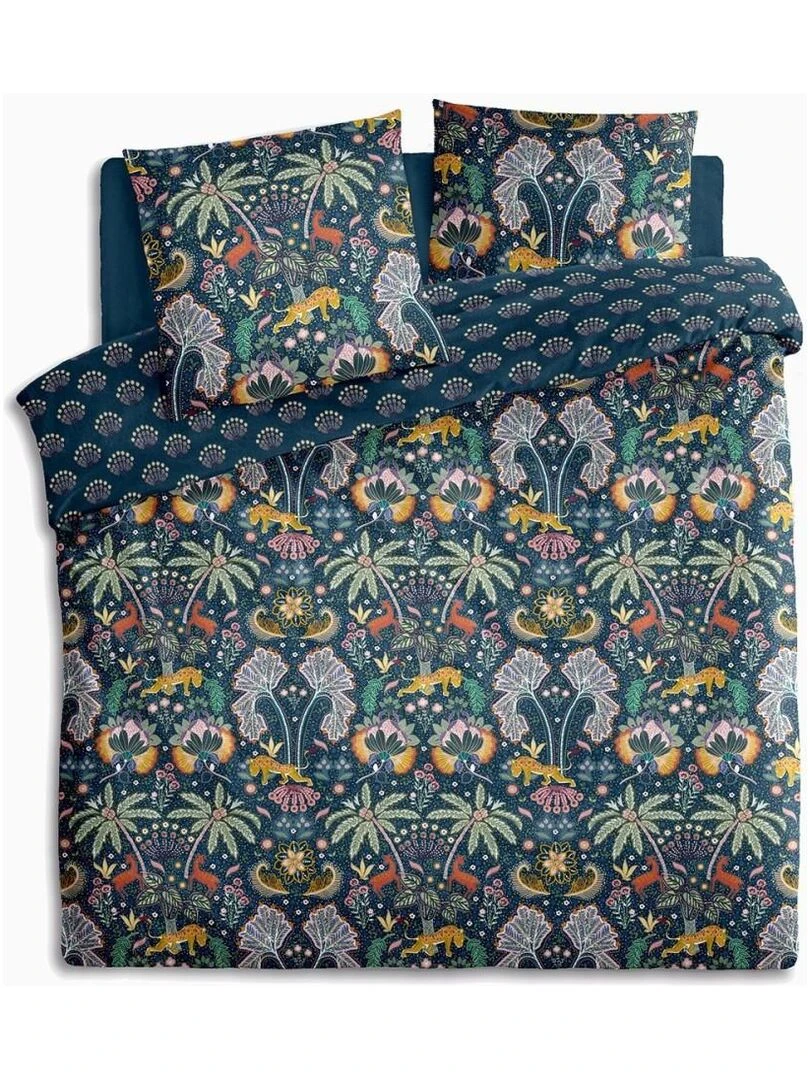 Housse de couette 240x220 Sonador + 2 taies 100% coton 57 fils Bleu