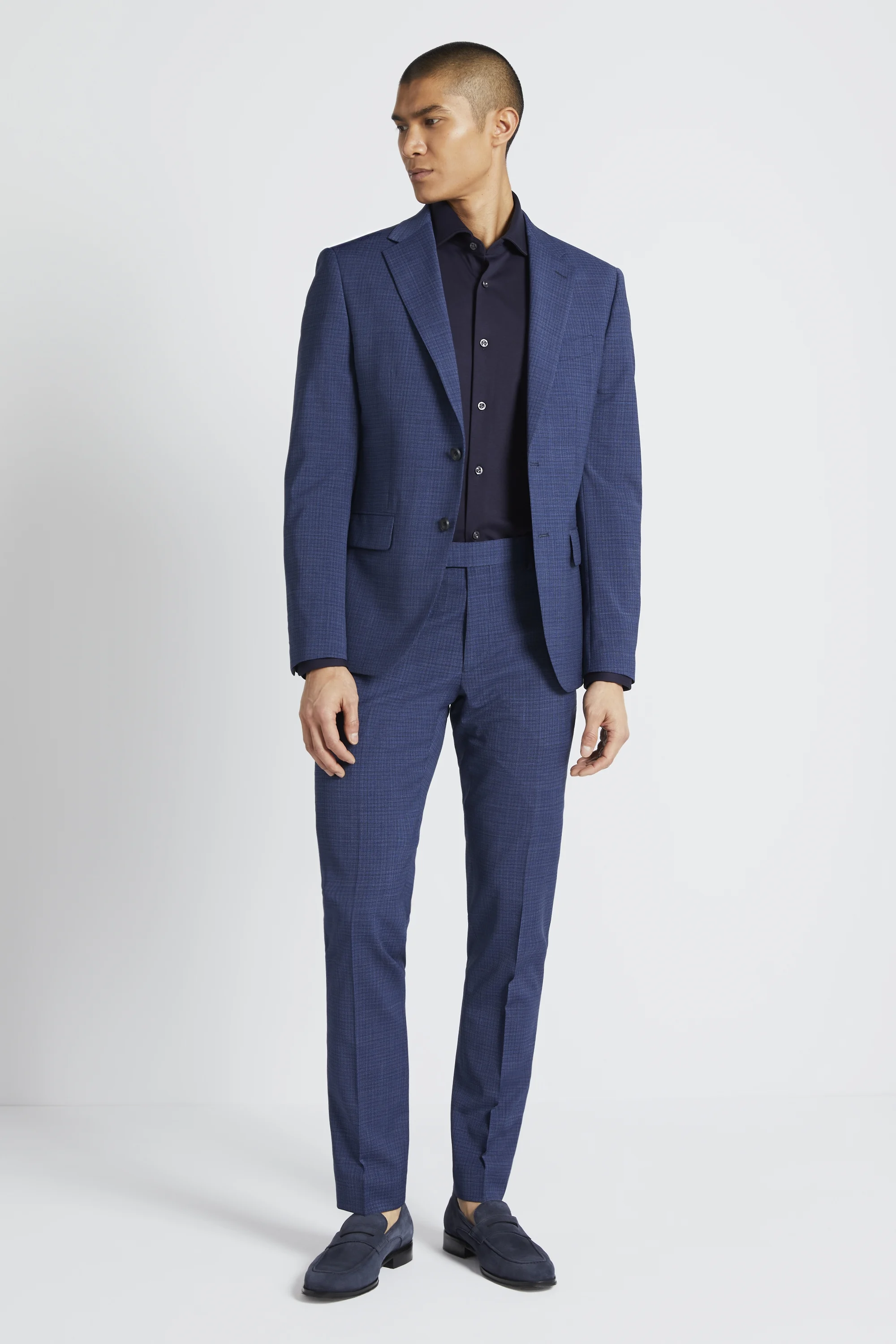 Slim Fit Ink Houndstooth Dress Jacket   Buy Online at Moss