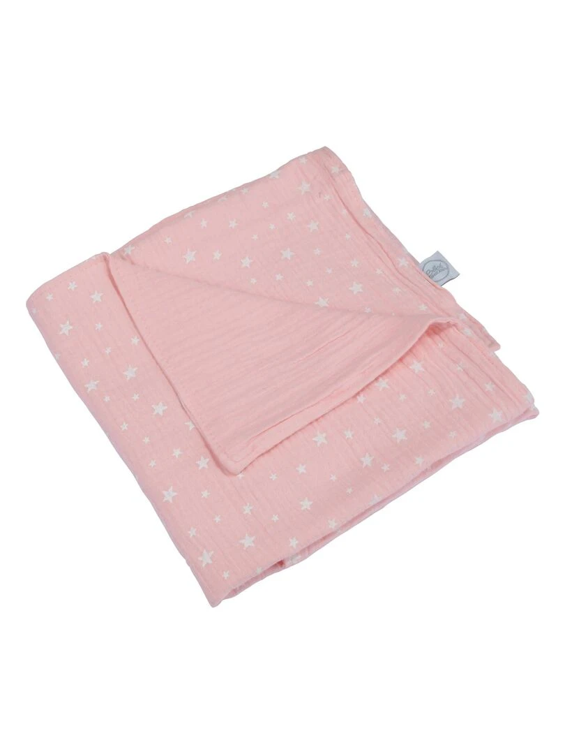 Couverture gaze de coton bebe Rose