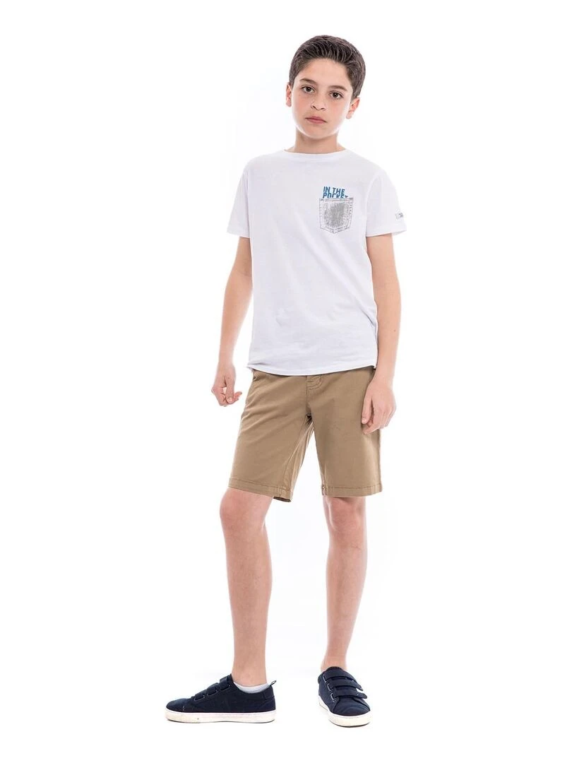Bermuda chino slim BERKLEY BOY   Beige