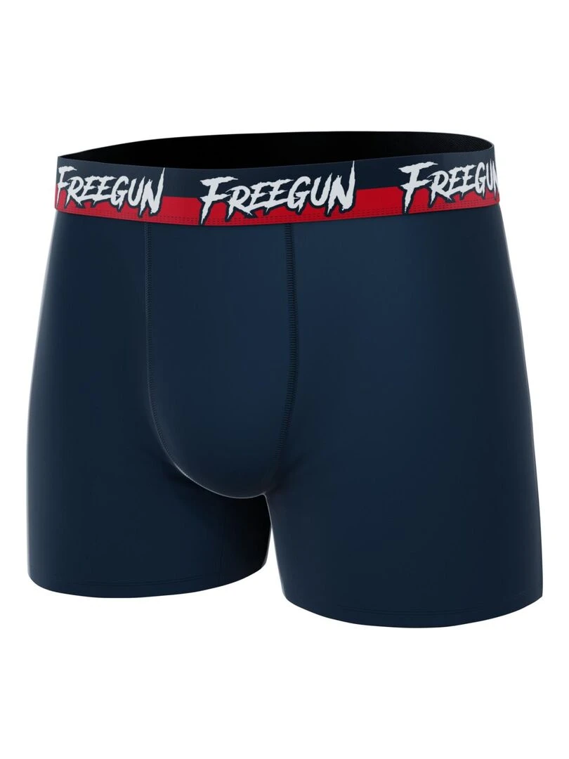 Lot de 4 boxers en coton homme Freegun Freegun   Noir