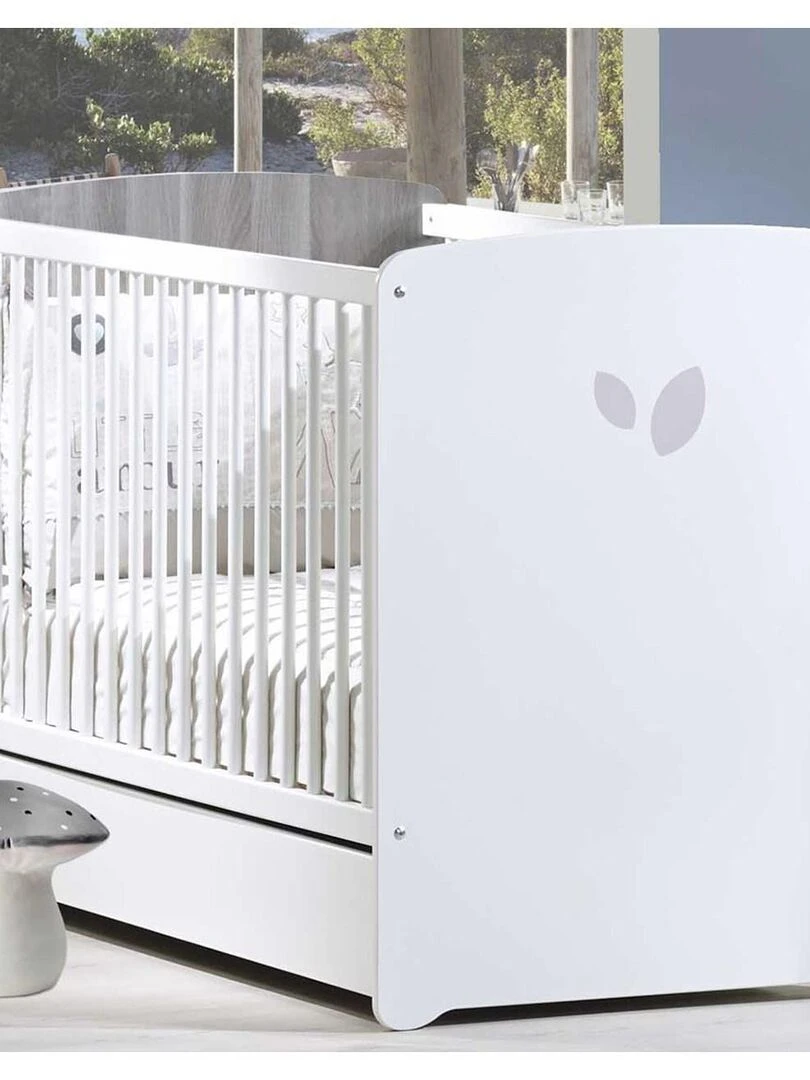 Tiroir pour lit 120x60 en bois blanc BABYPRICE Blanc