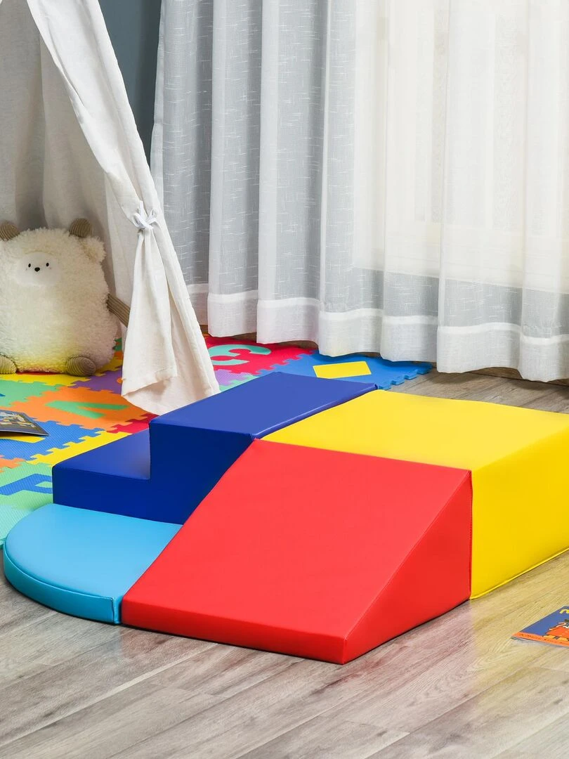 4 blocs de construction en mousse XL modules de motricité EPE PU multicolore Multicolore