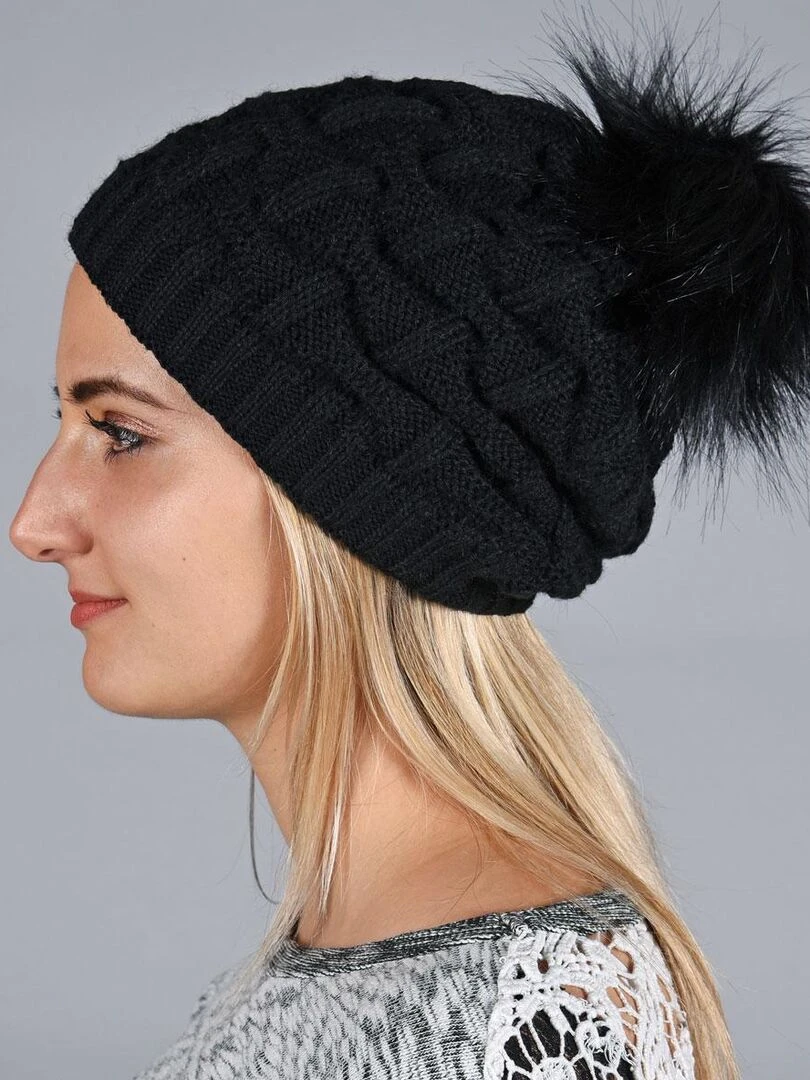 Bonnet Nora Made in UE Noir
