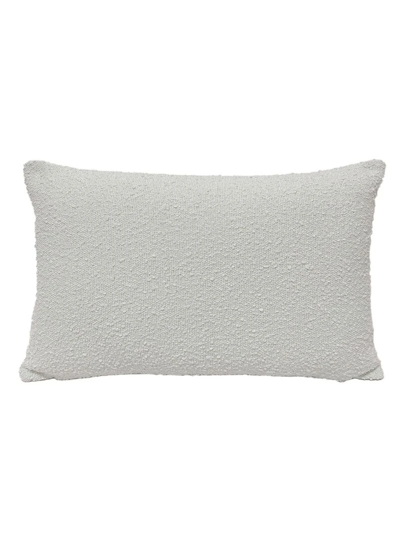 Coussin en bouclette Love Beige