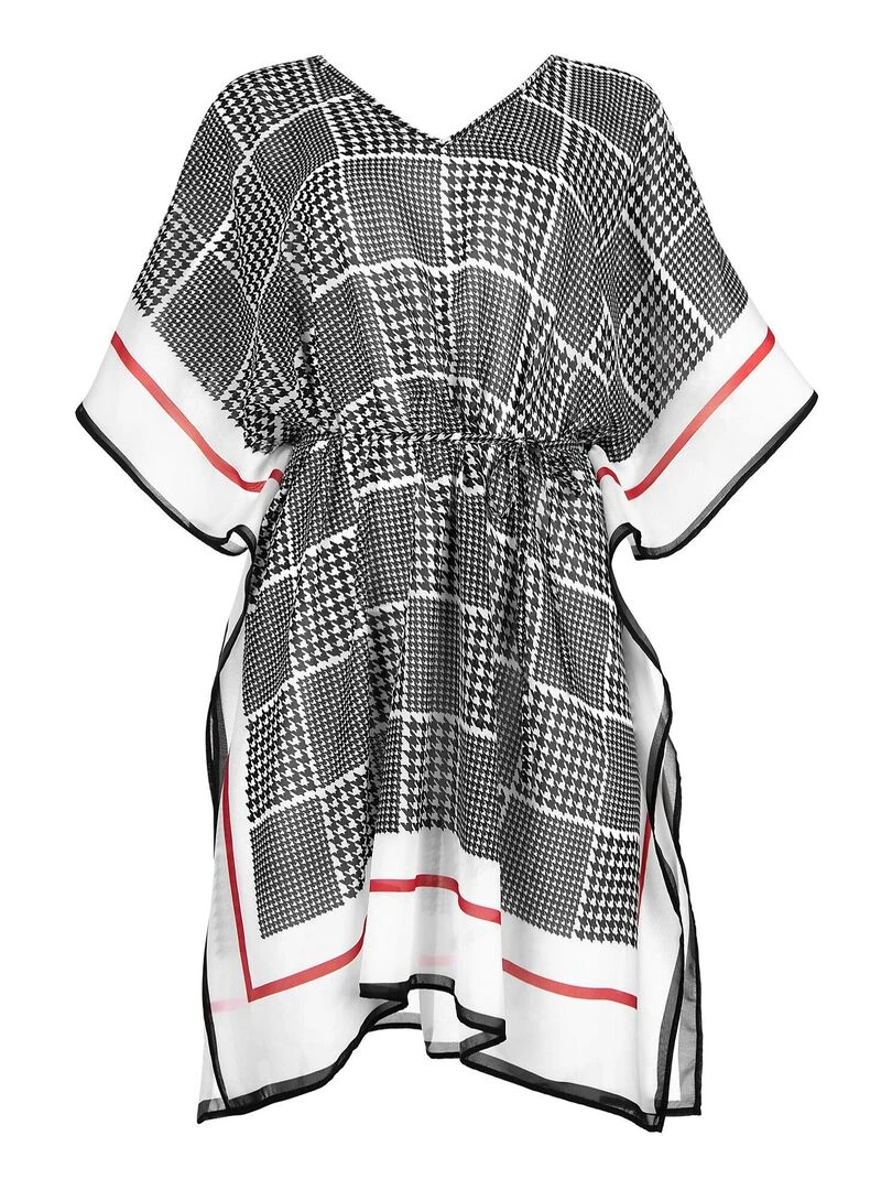 Caftan de plage Quito   Noir