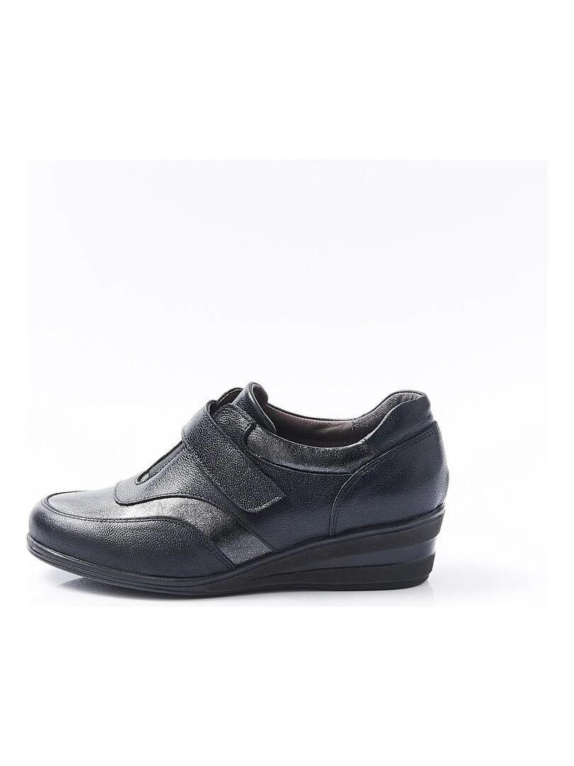 Derbies irisés à scratch Damart Noir