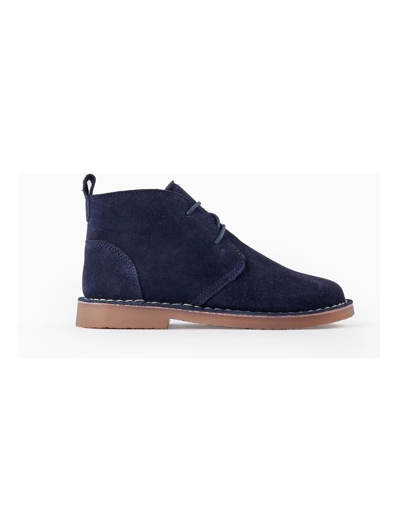 Bottes en daim pour garçon ROYALS OFF DUTY Bleu foncé