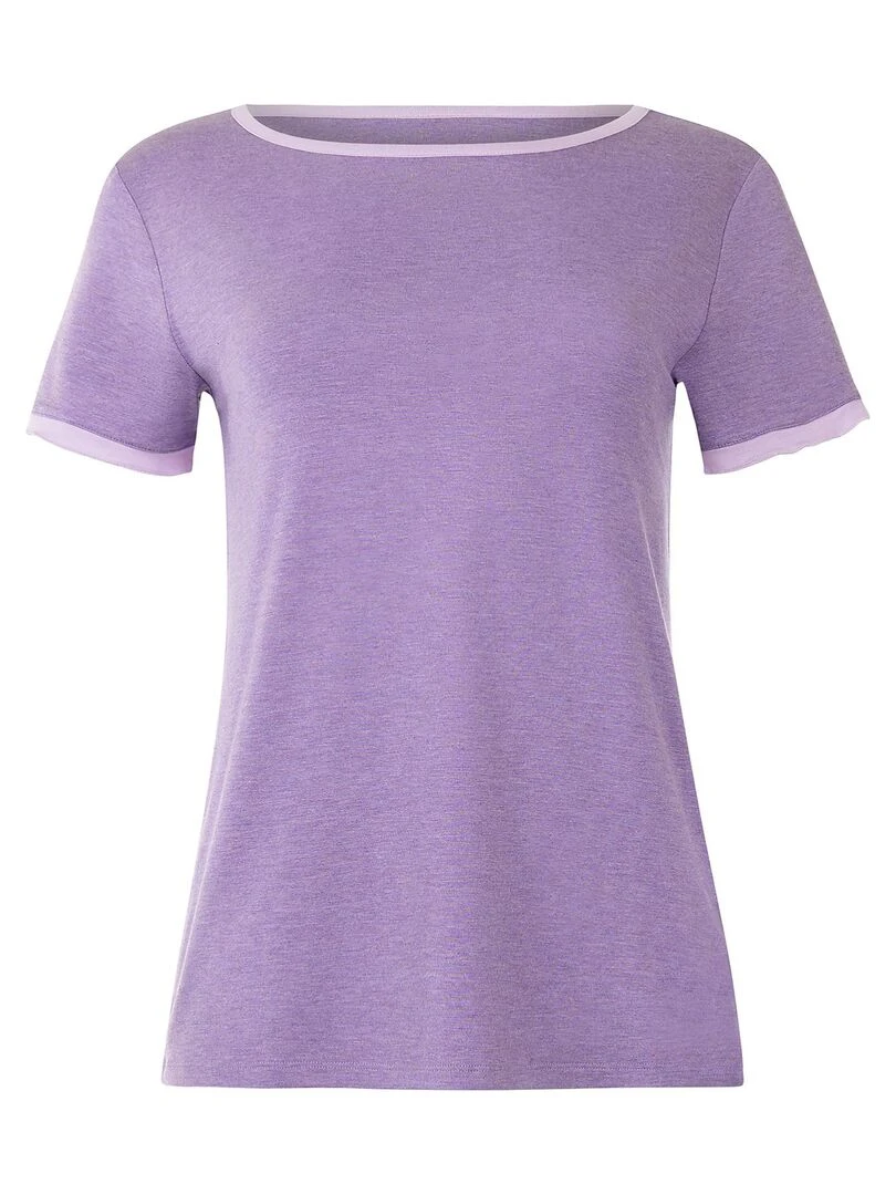Haut pyjama t shirt manches courtes Laura   Violet