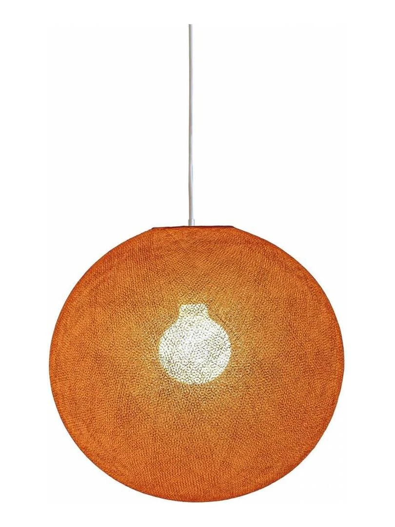 Abat jour Globe 67cm et suspension Orange