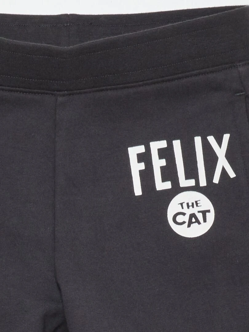 Jogging 'Felix le chat'   Noir