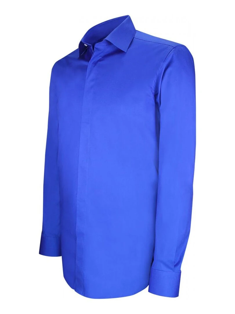 Chemise gorge cachée mode RYAN   Bleu