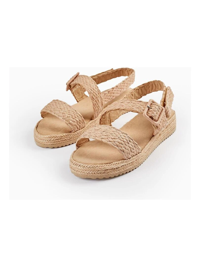 Sandale en jute pour fille CUBA Blanc