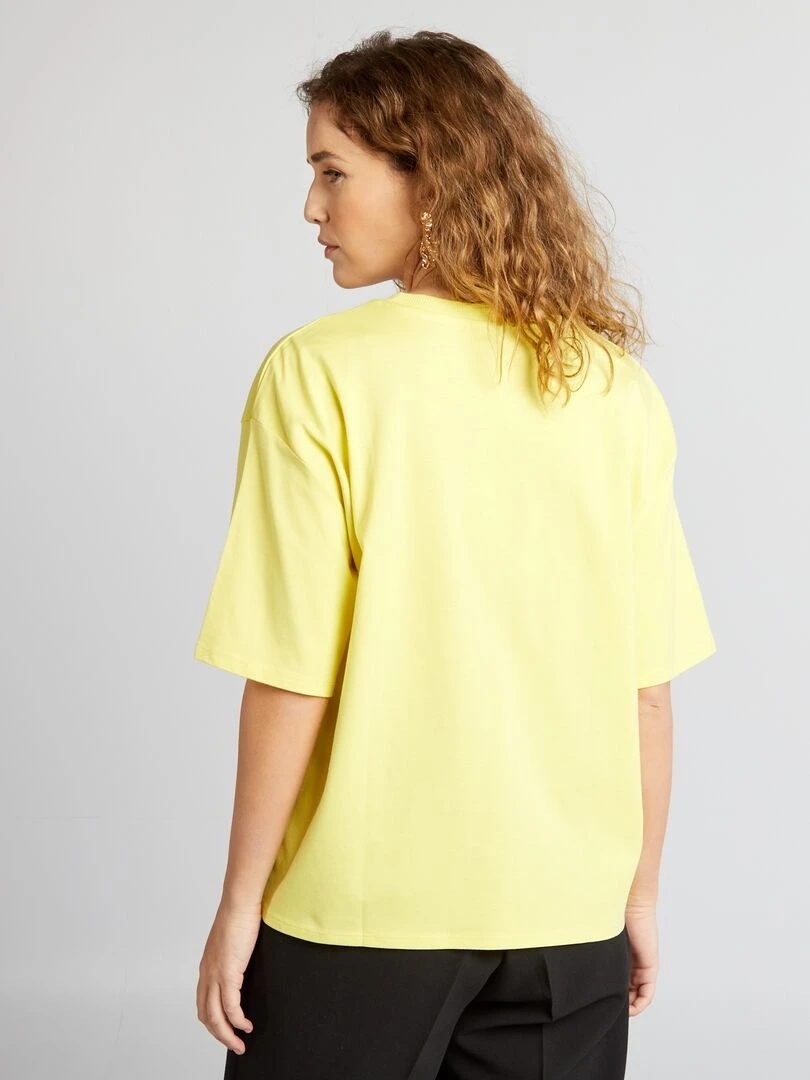 T shirt en maille jersey   Tough Cotton™   Jaune