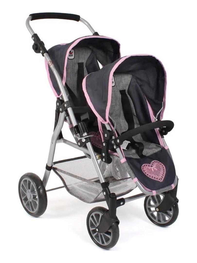 Le buggy Twinny pour poupées Mélange bleu foncé anthracite N/A