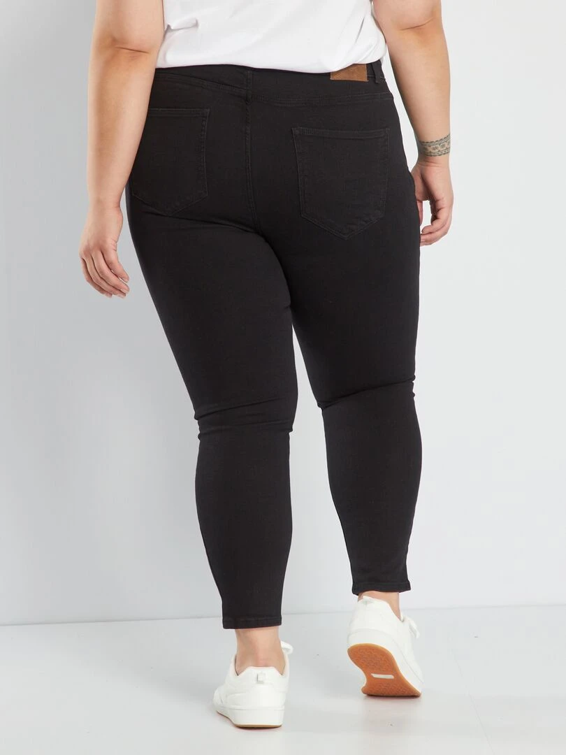 Jean skinny taille haute   Noir