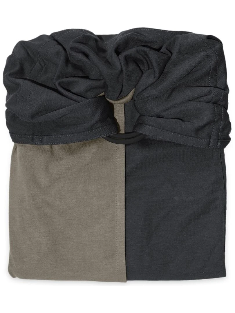 Sling   La Petite Echarpe Sans Nœud   Anthracite  Olive (réversible)   Vert olive
