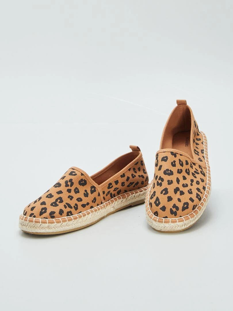 Espadrilles en toile léopard   Léopard
