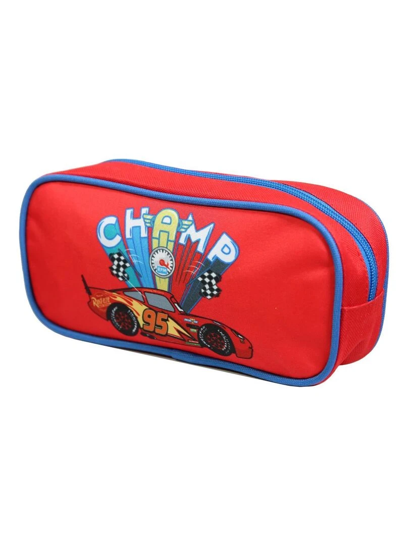 BAGTROTTER Trousse scolaire rectangulaire Disney Cars Rouge Rouge