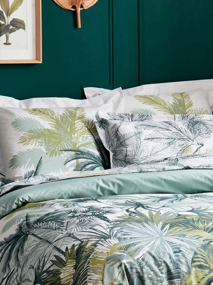 Taie de traversin style colonial Vert